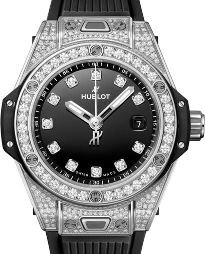 Hublot Unico Big Bang Stainless Steel  & Diamonds Lady's Watch