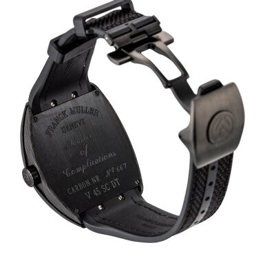 FRANCK MULLER VANGUARD CARBON KRYPTON BATMAN'S WATCH - V45 SC DT KRYPTON  CARBON NR - Swiss Luxury Watches