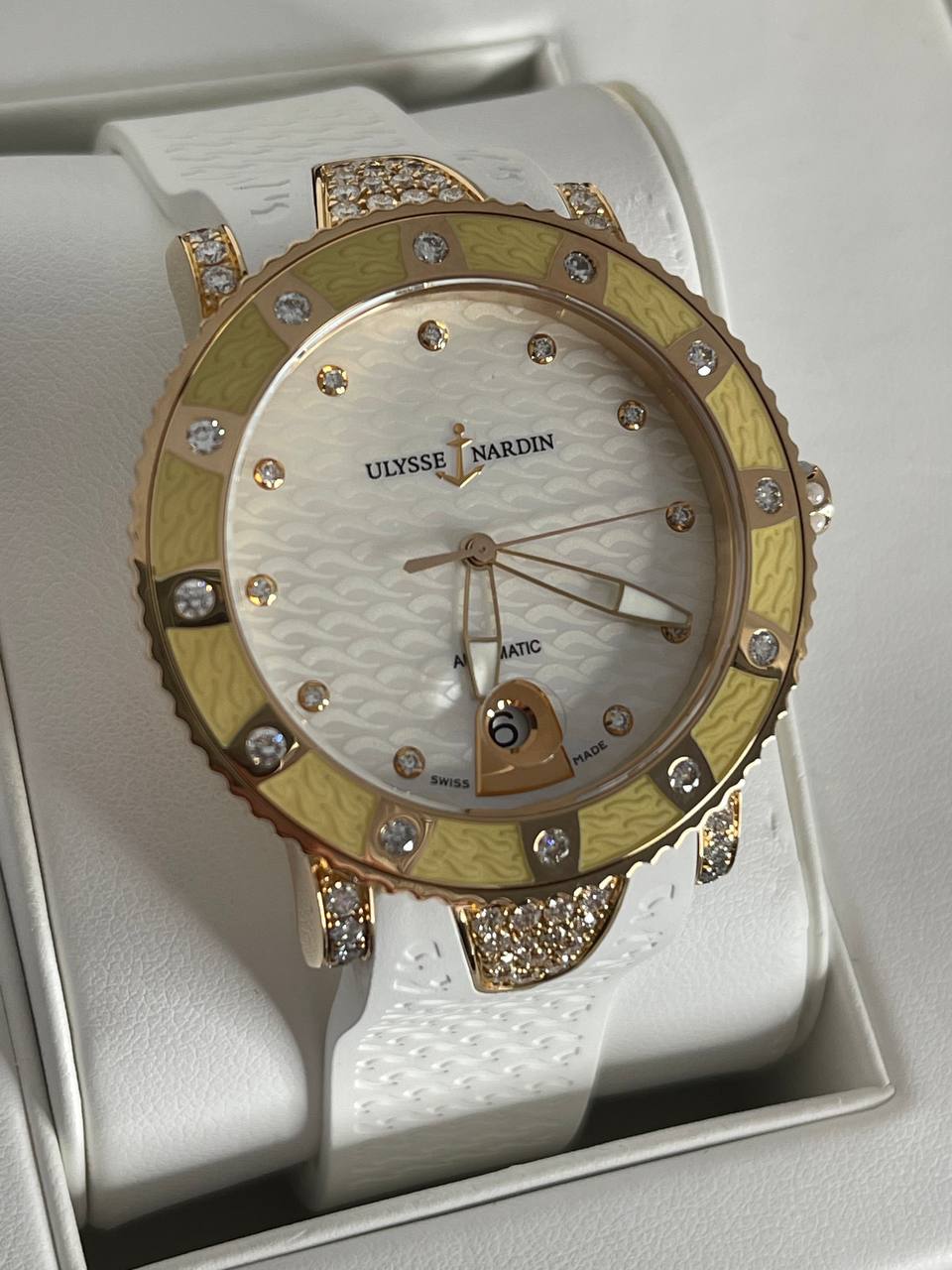 Ulysse Nardin Marine Lady Diver Starry Night 18k Rose Gold & Diamonds Ladies Watch