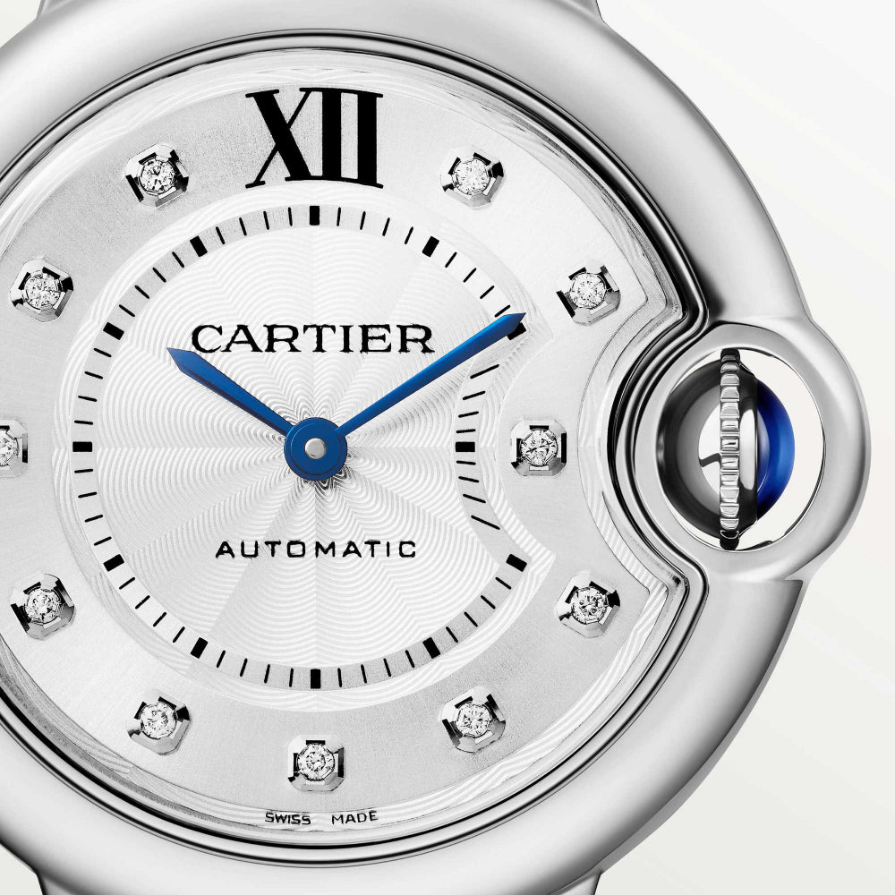 Cartier Ballon Bleu 33 mm Stainless steel & Diamonds Lady's Watch