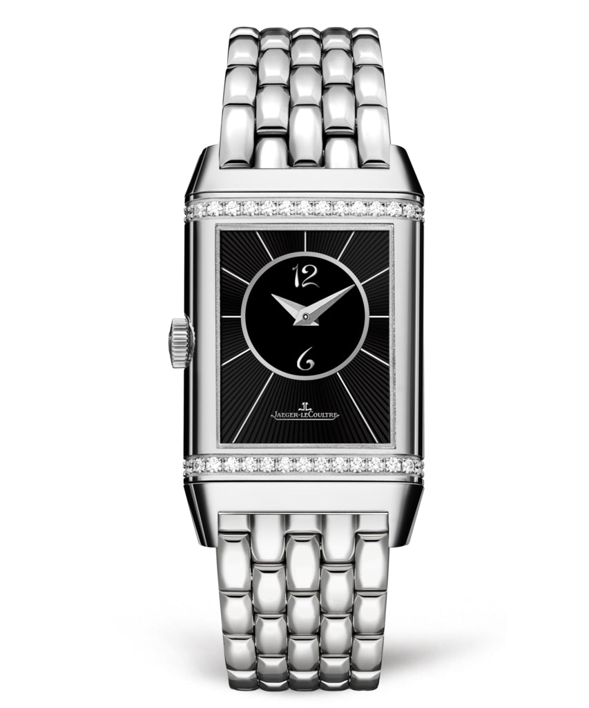 Jaeger-Lecoultre Reverso Classic Duetto Stainless steel & Diamonds Lady`s Watch