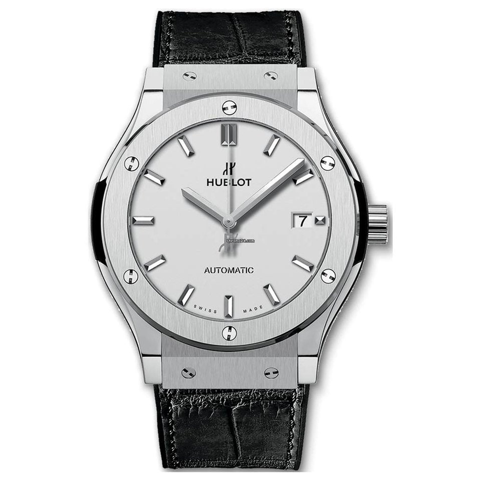 Hublot Classic Fusion Automatic Titanium Leather Men's Watch