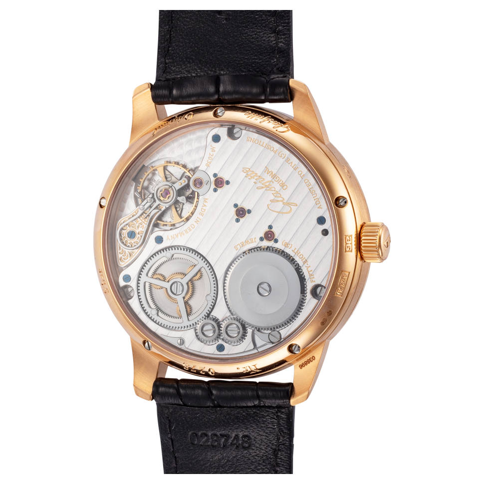 Glashutte Original Senator Chronometer Regulator Red Gold Men's Watch