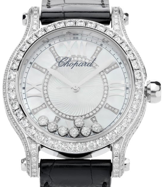 Chopard Happy Sport Ethical 18K White Gold & Diamonds Ladies Watch