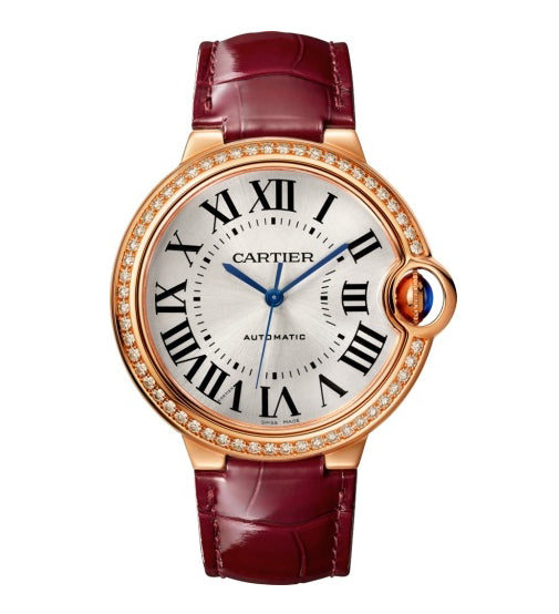Cartier Ballon Bleu 36mm 18K Rose Gold & Diamond Lady's Watch