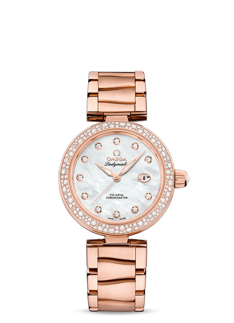Omega De Ville Co-Axial Master Chronometer 18K Sedna™Gold & Diamonds Lady's Watch