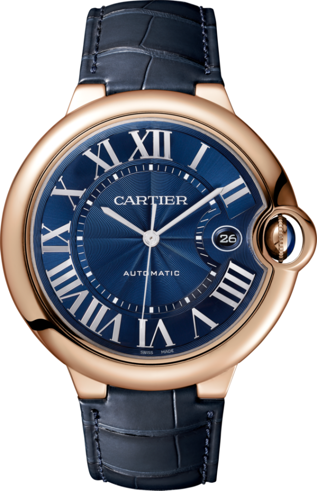 Cartier Ballon Bleu 42 mm 18K Rose Gold Men's Watch, WGBB0036
