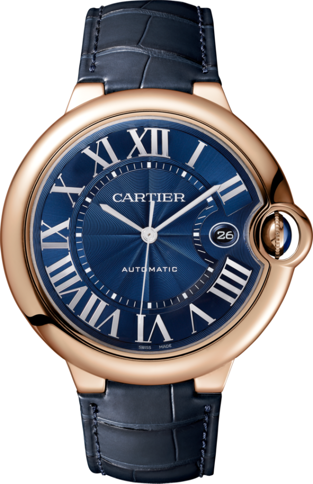 Cartier Ballon Bleu 42 mm 18K Rose Gold Men s Watch Worldofluxuryus