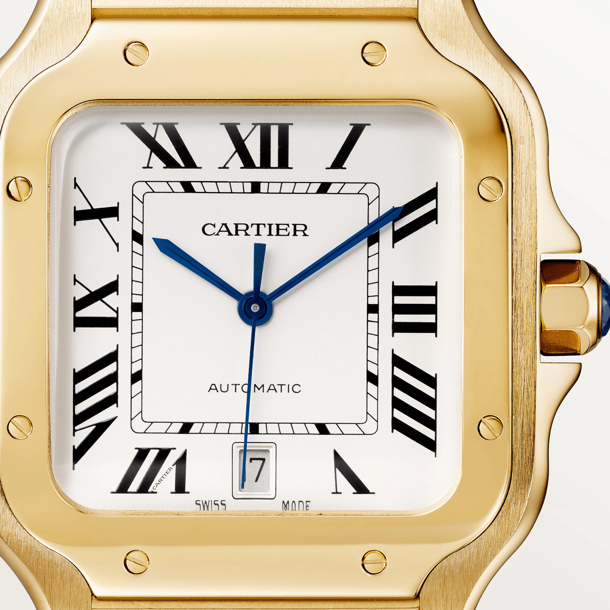 Cartier Santos 18K Yellow Gold Men's Watch