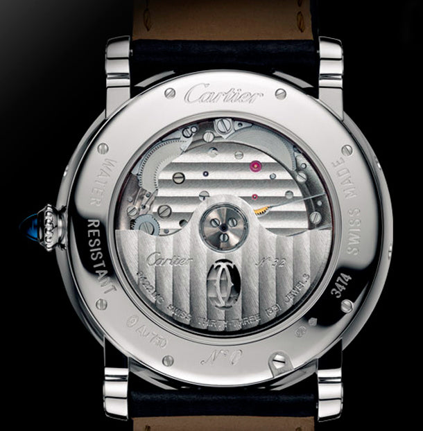Cartier Rotonde Perpetual Calendar 18K White Gold Men's Watch