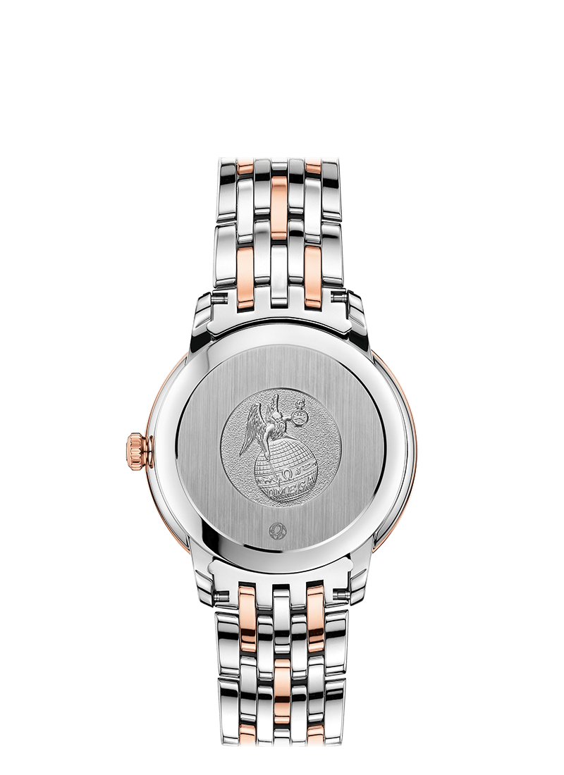 Omega De Ville Prestige Quartz Stainless steel  & 18K Red Gold & Diamonds Lady's Watch