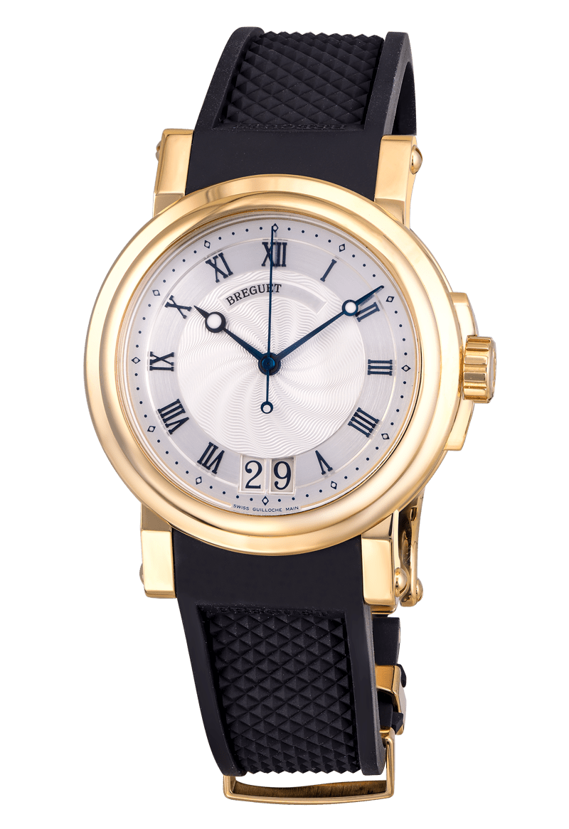 Breguet Marine Automatic Big Date 18K Yellow Gold Mens Watch