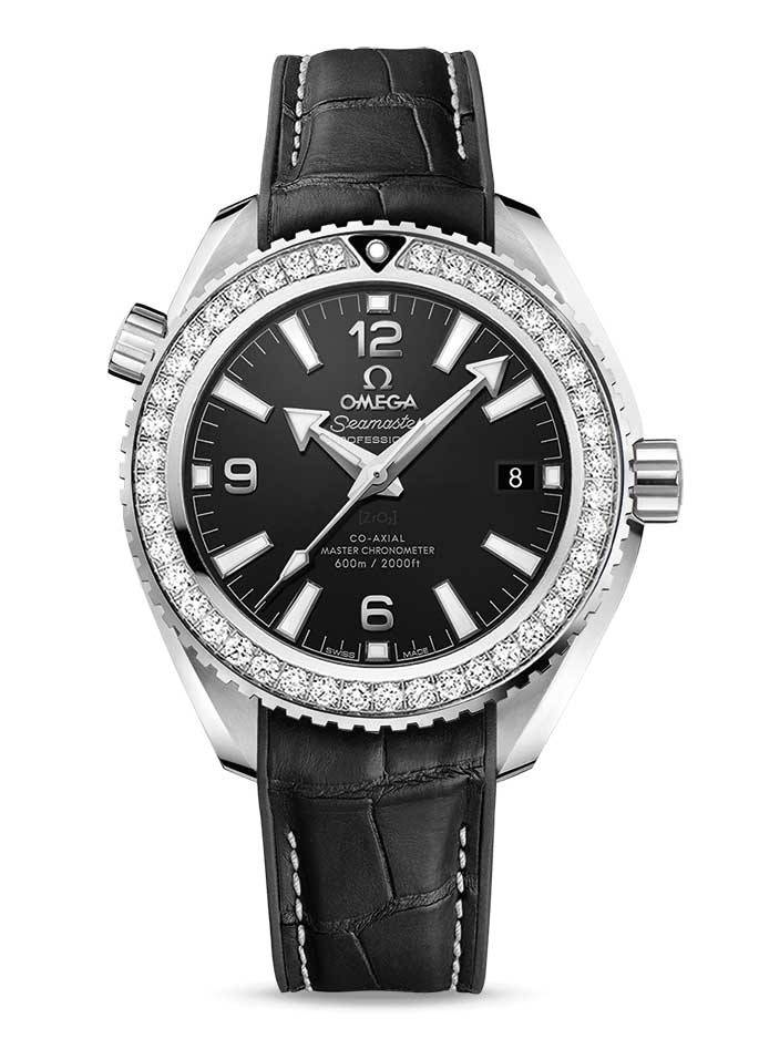 Omega Seamaster Planet Ocean Co-Axial Master Stainless Steel & Diamonds Unisex Watch
