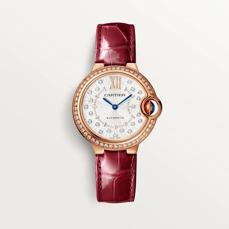 Cartier Ballon Bleu 18K Rose Gold & Diamonds Lady's Watch