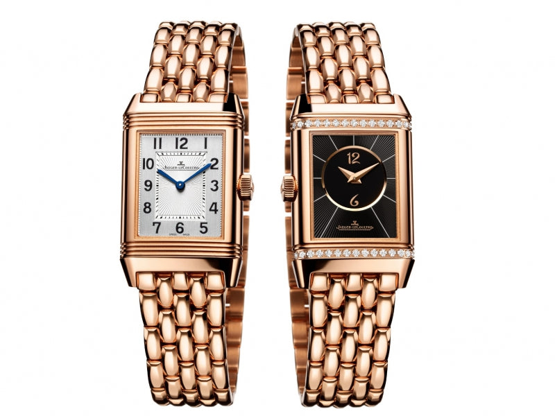Gold Jlc Reverso Jaeger-Lecoultre Reverso Classic Duetto 18K Rose