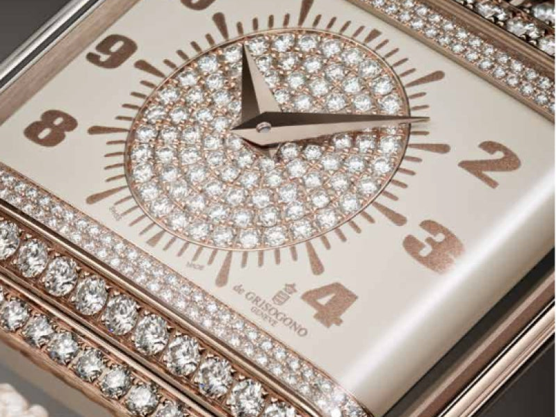 De Grisogono New Retro 18K Rose Gold & Diamonds Ladies Watch
