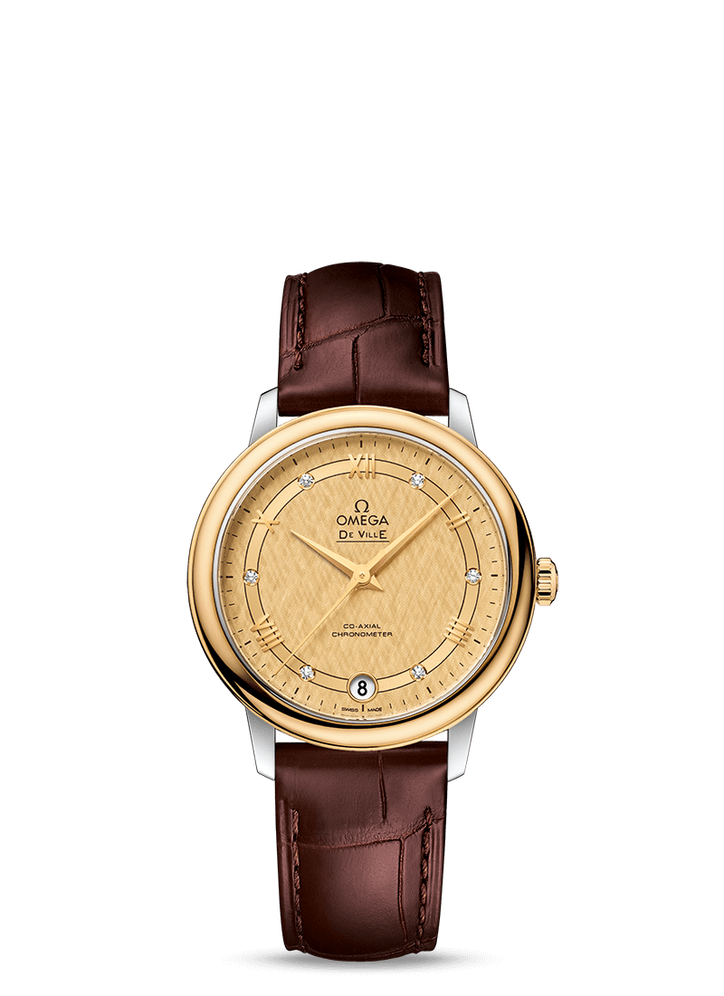 Omega De Ville Prestige Co‑Axial Master Chronometer Stainless steel & 18K Yellow Gold Lady's Watch