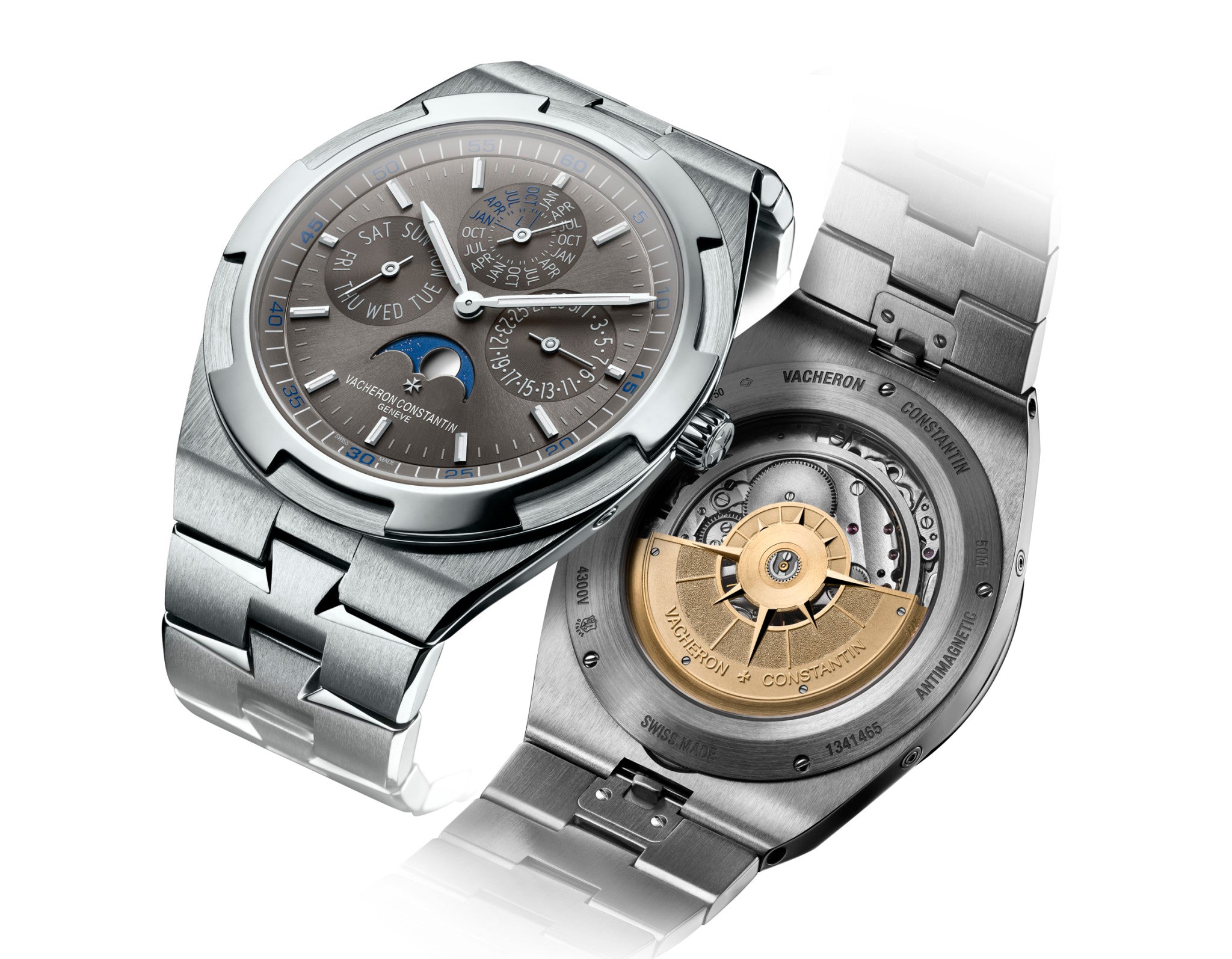 Vacheron Constantin Overseas Perpetual Calendar Extra Thin 18K White Gold Men's Watch