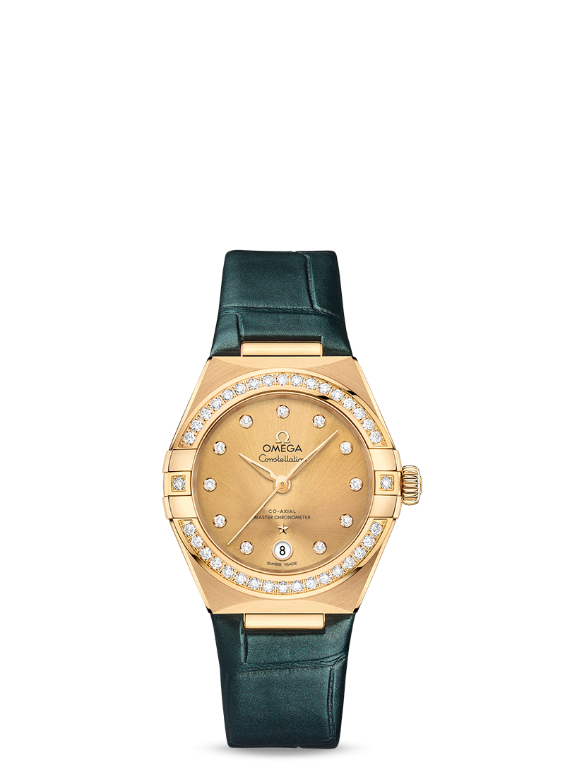Omega Constellation Co-Axial Master Chronometer 18K Yellow Gold & Diamond Lady’s Watch
