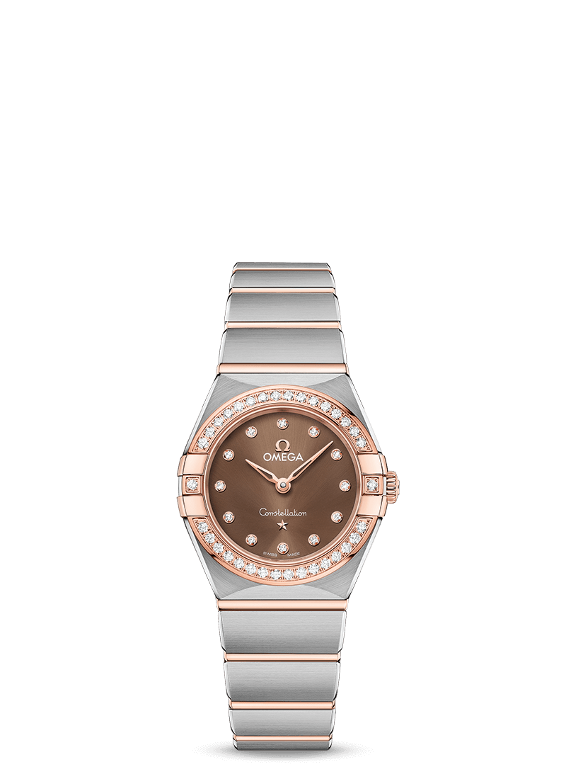 Omega Constellation Quartz Stainless steel & 18K Sedna™ Gold & Diamonds Lady’s Watch
