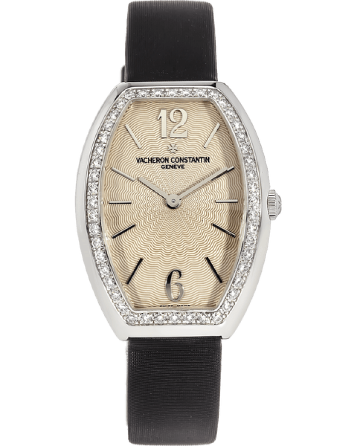 Vacheron Constantin Egerie Tonneau 18K White Gold Diamonds