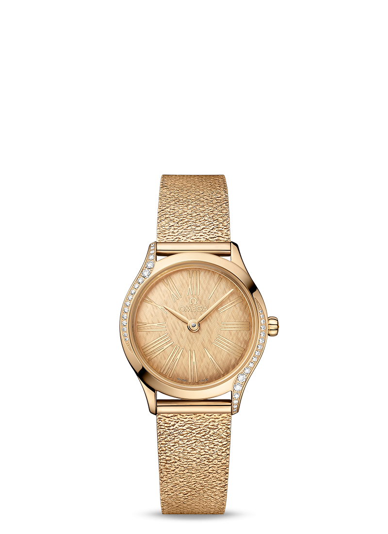 Omega De Ville Tresor Quartz 18K Moonshine™ gold & Diamonds Lady's Watch