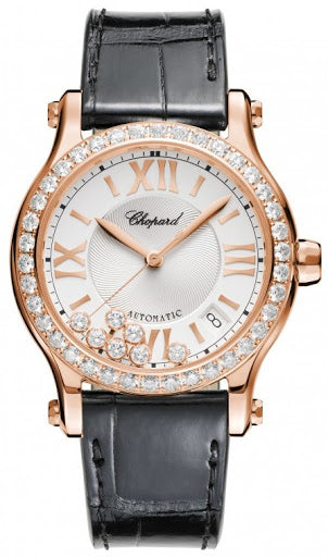 Chopard Happy Sport 18K Rose Gold & Diamonds Ladies Watch