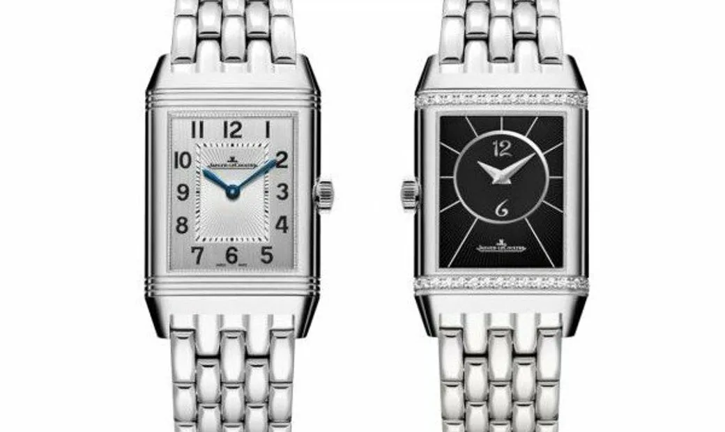 Jaeger-Lecoultre Reverso Classic Duetto Stainless steel & Diamonds Lady`s Watch