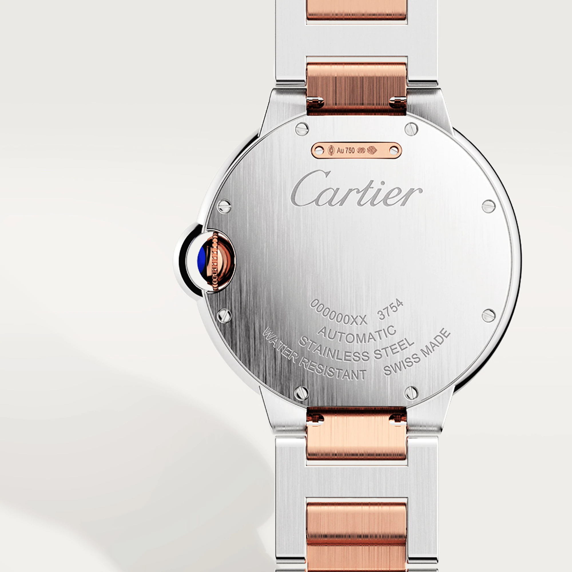 Cartier Ballon Bleu 36mm Stainless steel & Rose Gold  Unisex Watch