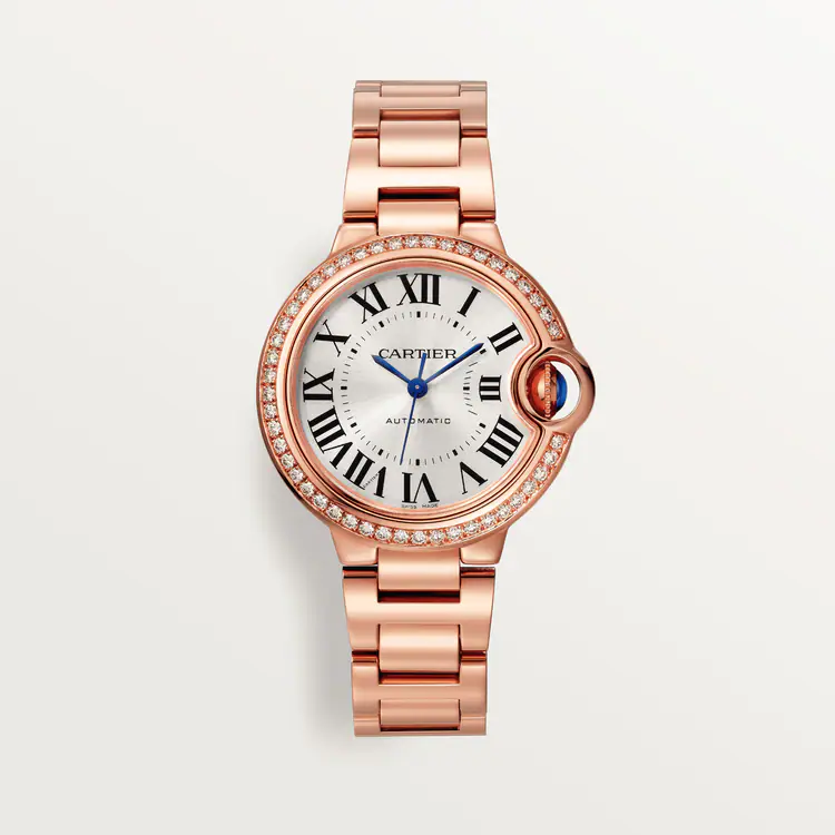 Cartier Ballon Bleu 18K Rose Gold & Diamonds Lady's Watch