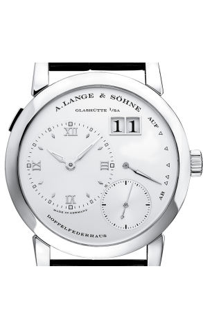 A. Lange and Sohne 1 18K White Gold Man's Watch