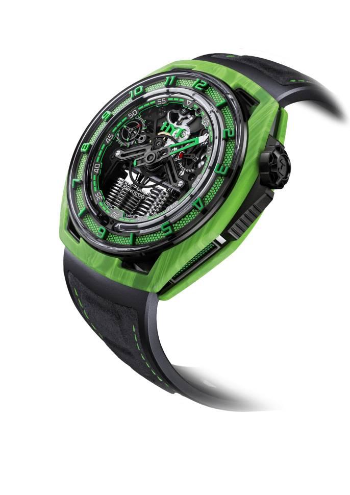 HYT Hastroid Green Laser Titanium & Composite Men's Watch