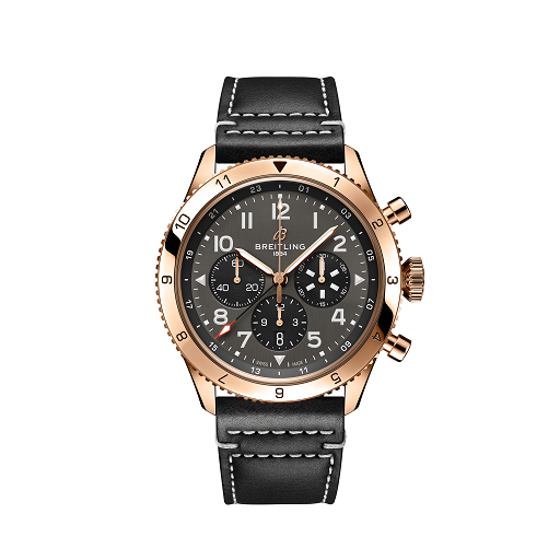 Breitling Super AVI Chrongraph GMT 18K Red Gold  Men's Watch