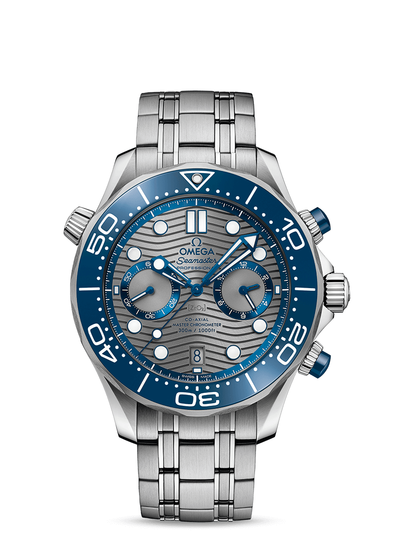 Omega Seamaster Diver Co Axial Chronometer Chronograph Stainless