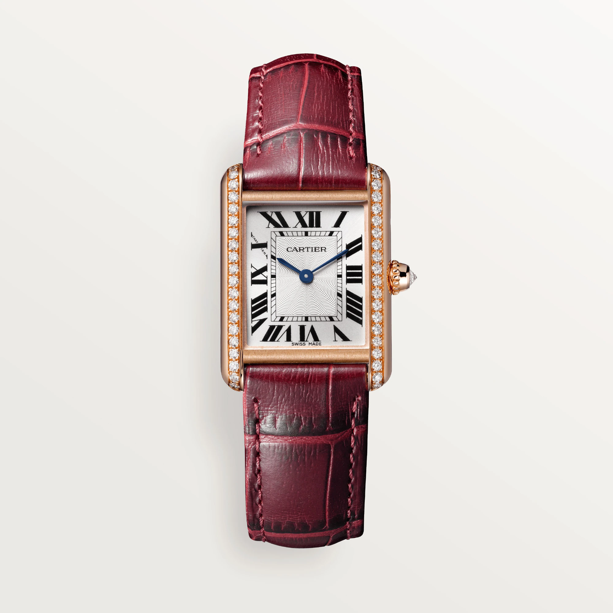 Cartier Tank Francaise Small Rose Gold Diamond Ladies Watch