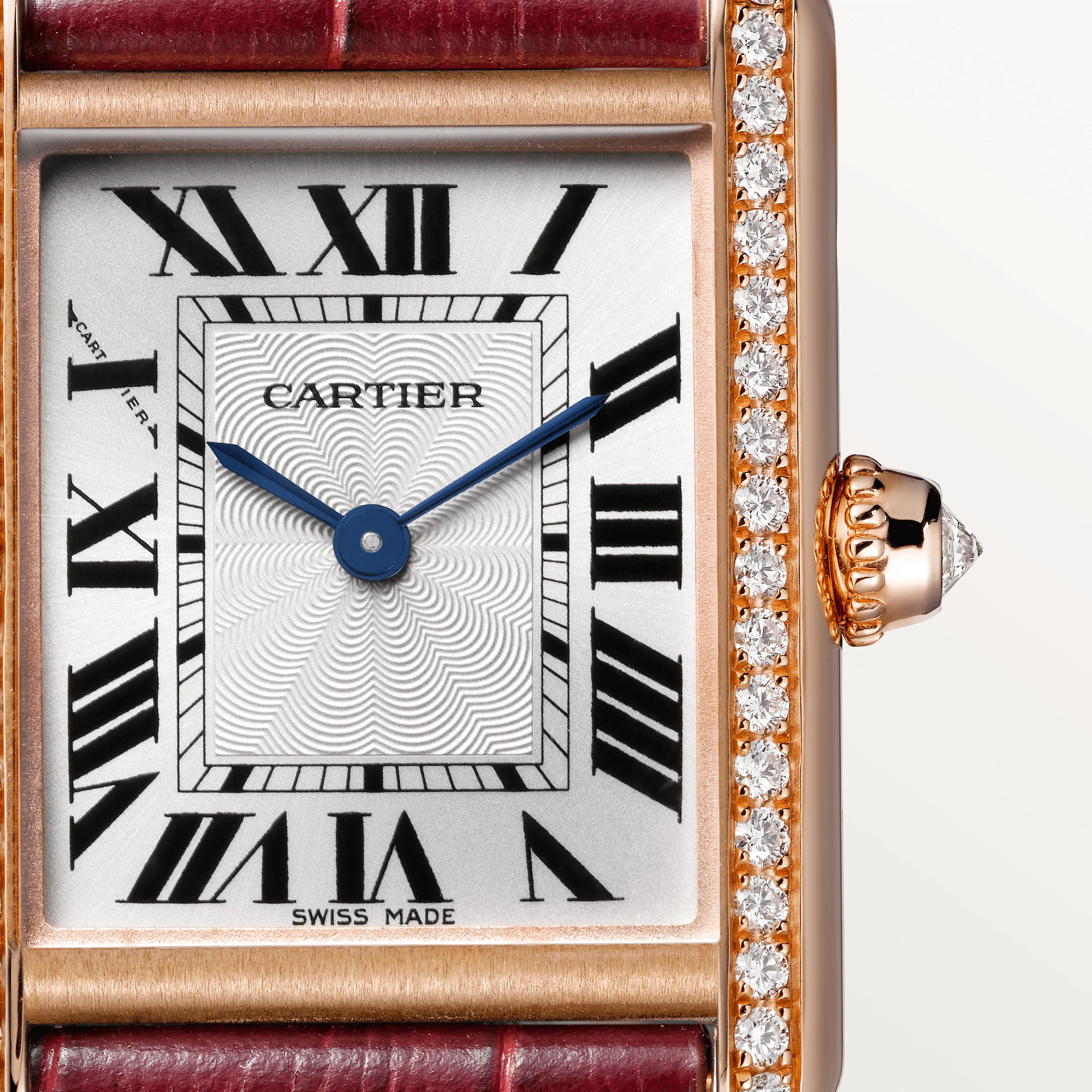 Cartier Tank Rose Gold & Diamond Lady's Watch