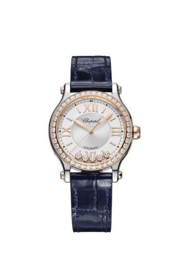 Chopard Happy Sport Stainlees steel and Ethical Rose Gold & Diamonds Ladies Watch