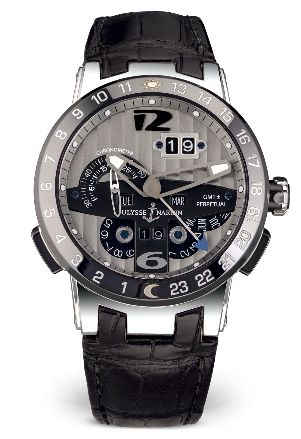 Ulysse Nardin El Toro GMT Perpetual Calendar Platinum and Ceramic