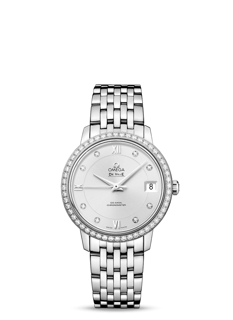 Omega De Ville Prestige Co‑Axial Master Chronometer Stainless steel & Diamonds Lady's Watch