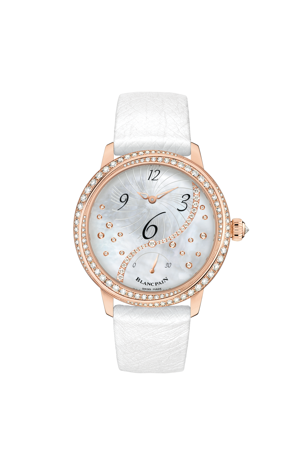 Blancpain Heure Decentree 18K Rose Gold Lady's Watch