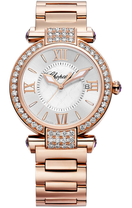 Chopard Imperiale 18K Rose Gold & Diamonds & Amethysts Ladies Watch