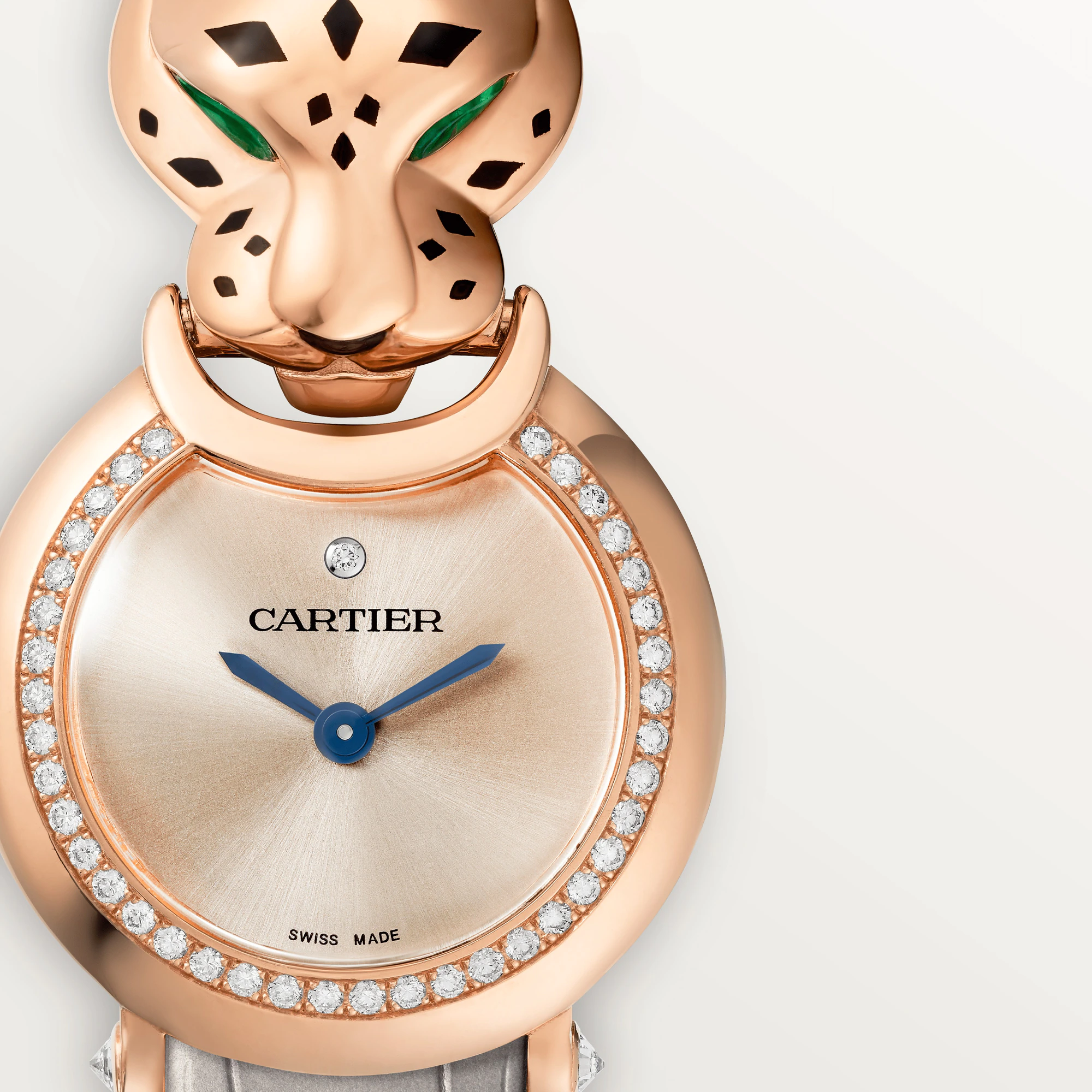 Cartier Panth re 18K Rose Gold Diamonds Ladies Watch