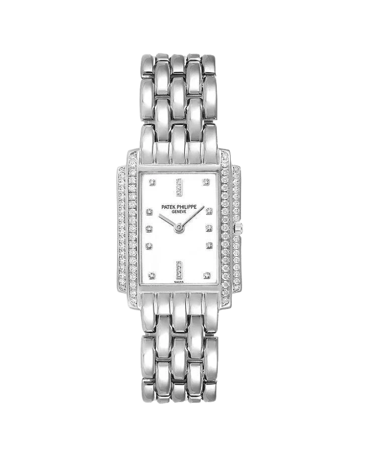 Patek Philippe Gondolo 18K White Gold & Diamonds Lady`s Watch
