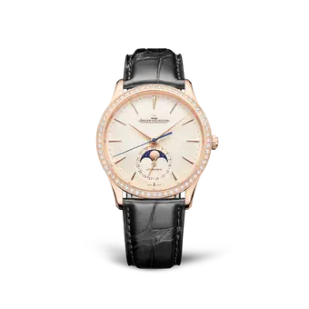 Jaeger-Lecoultre Master Ultra Thin Moon 18K Rose Gold & Diamonds Men's Watch