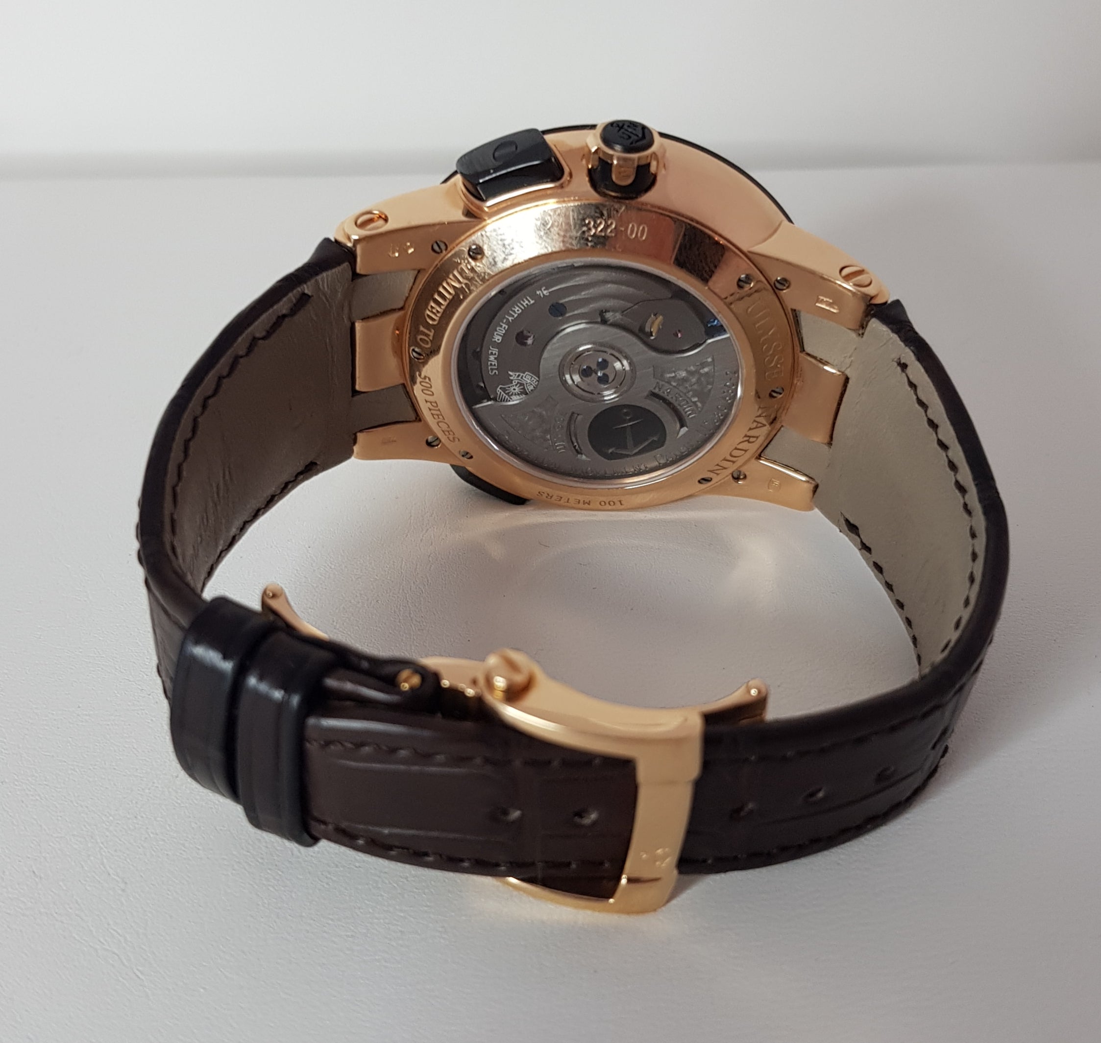 Ulysse Nardin El Toro Perpetual GMT 18K Rose Gold Men's Watch