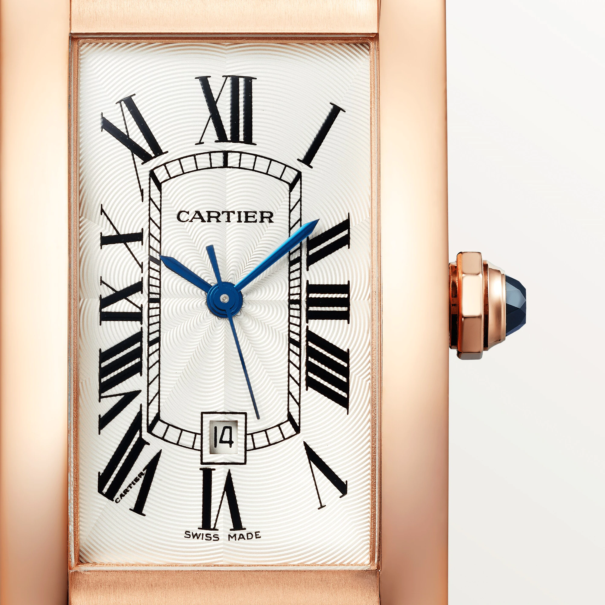 Cartier Tank Américaine Medium Model 18K Rose Gold Men's Watch