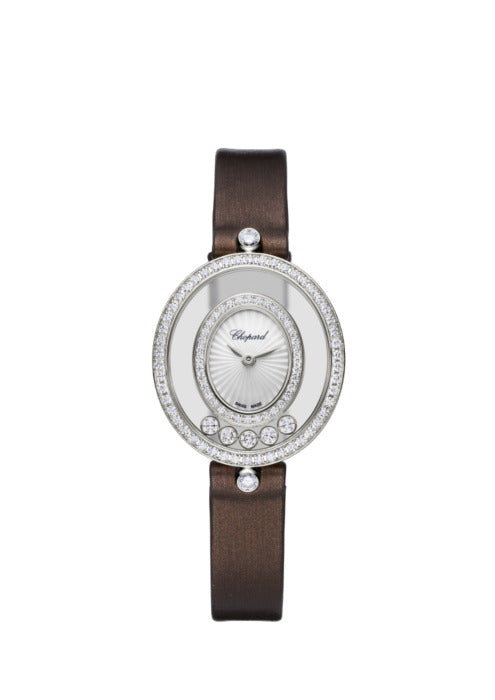 Chopard Happy Diamonds Icons Oval 18K White Gold & Diamonds Ladies Watch