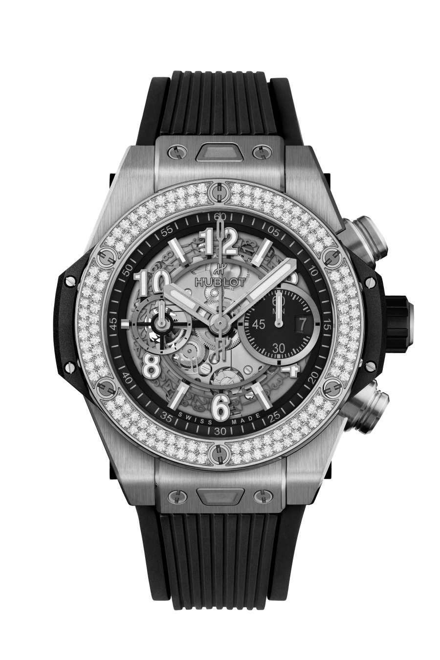 Hublot Big Bang Unico Titanium & Diamonds Men`s Watch