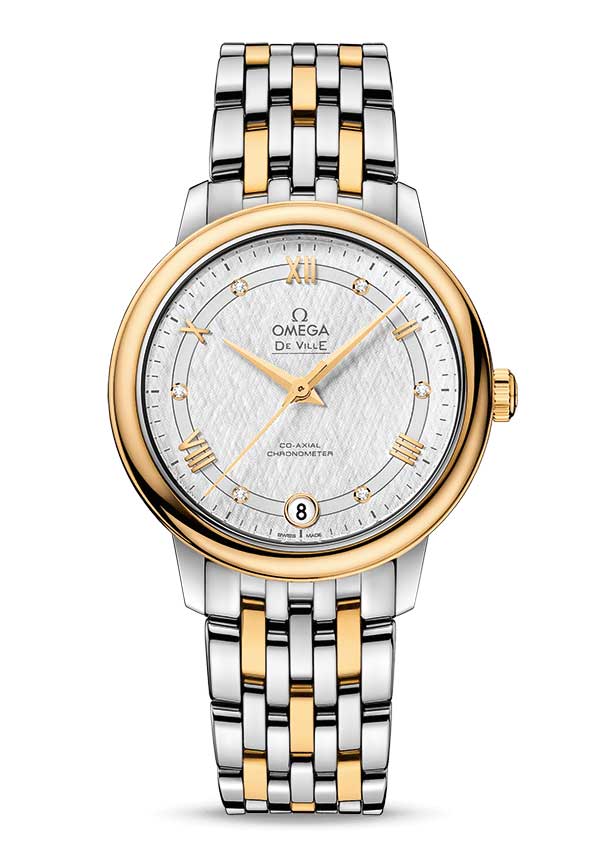 Omega De Vile Prestige Co-Axial 18K Yellow Gold & Stainless Steel Ladies Watch