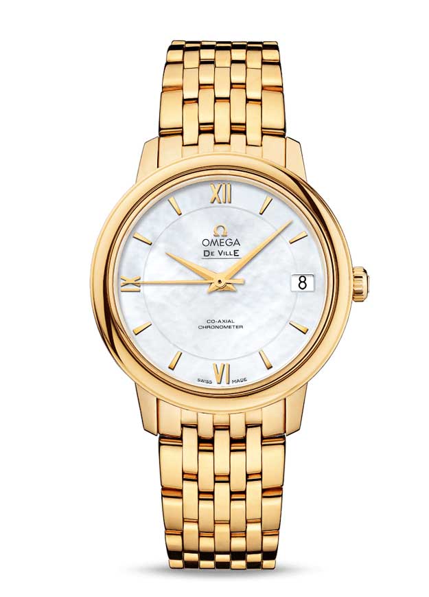 Omega De Vile Prestige Co-Axial 18K Yellow Gold Ladies Watch